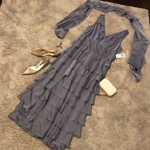 Gray formal dress NWT size 16